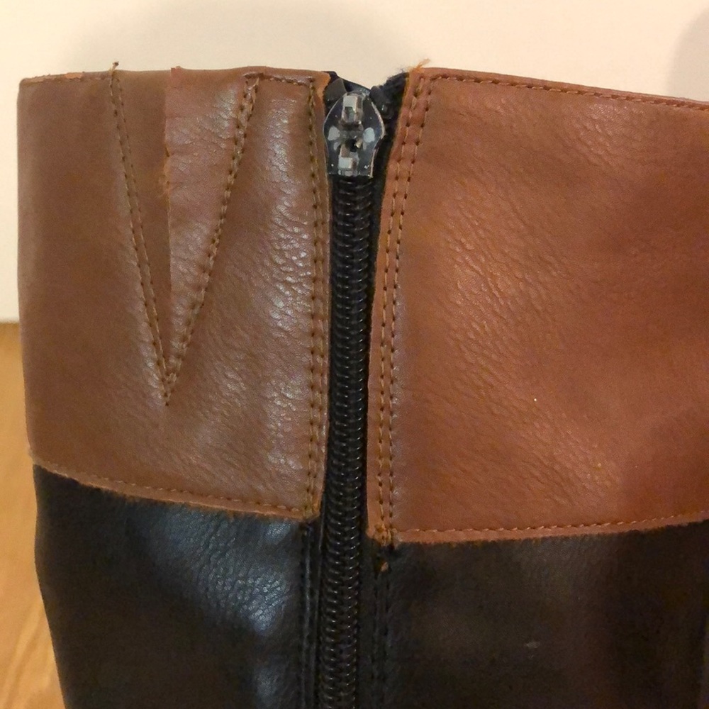 Black and brown everyday boots - Picture 3 of 3
